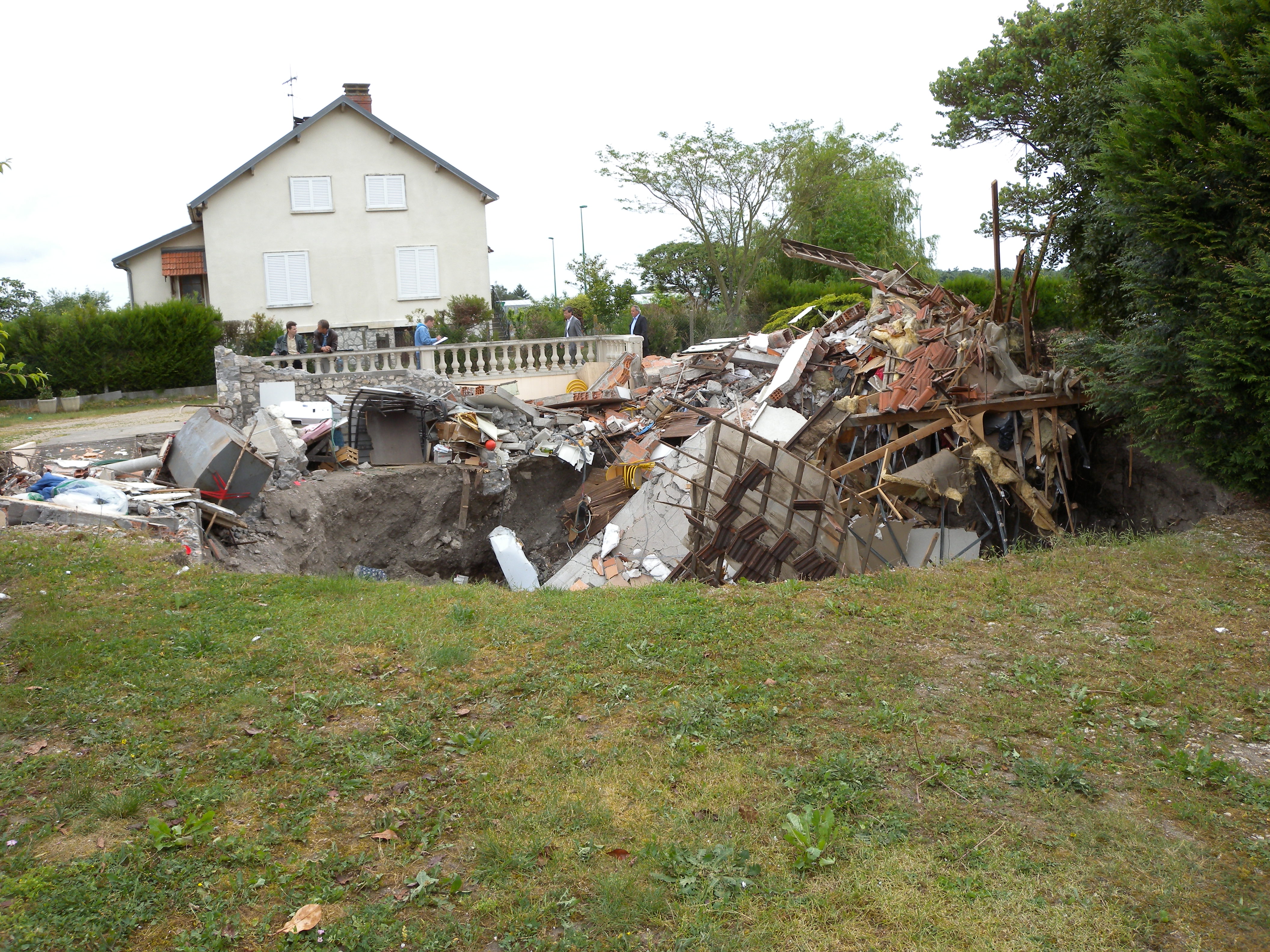 Etat de la maison de Saint-Pryvé Saint-Mesmin après la catastrophe (©  DDT 45)